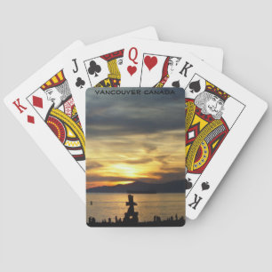 Jeu De Cartes Cartes de jeu Vancouver Cartes de coucher de solei