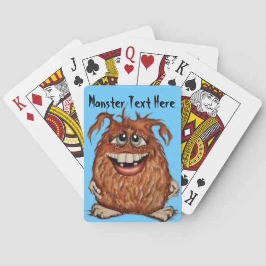 Jeu De Cartes Cartes De Jouage Monster (dos)