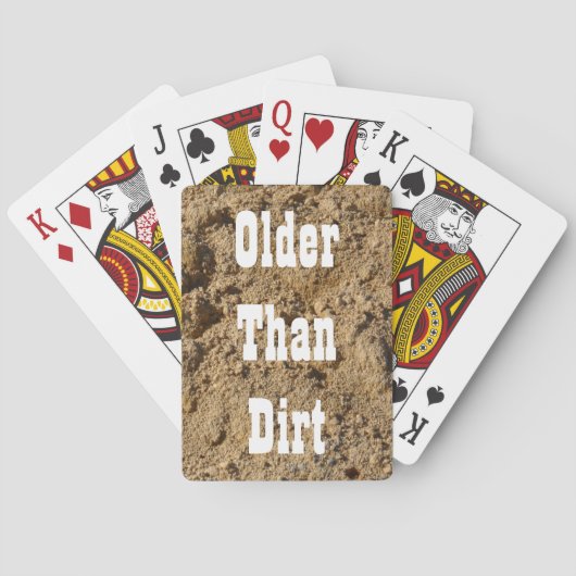 Jeu De Cartes Cartes De Jouage Plus Âgées Que Dirt (dos)
