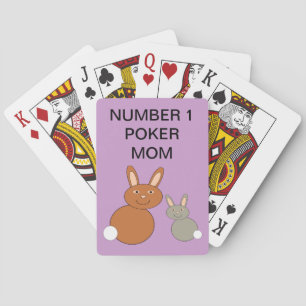 Jeu De Cartes Cartes de Jour Des Mères Personnalisables Bunnies