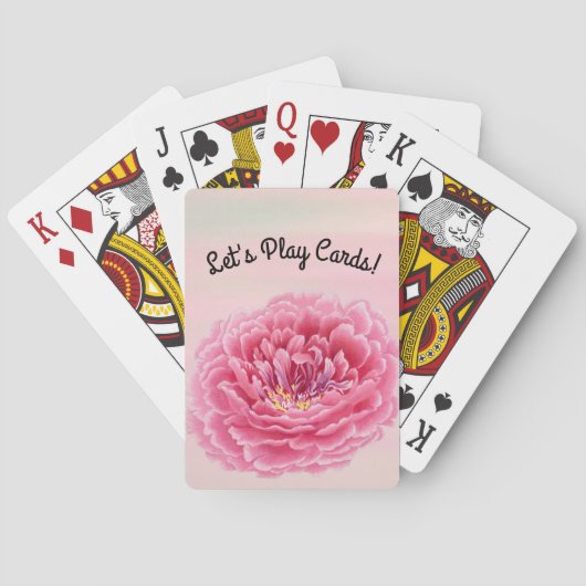 Jeu De Cartes Cartes de lecteur de carte à fleurs de style vinta (dos)