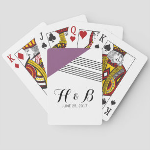 Jeu De Cartes Cartes de lecture à bande géométrique violet