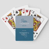 Jeu De Cartes Cartes de lecture bleu 2 tons avec carte de lectur (dos)