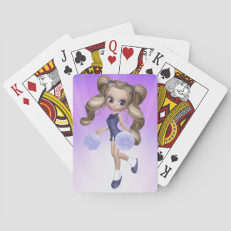 Jeu De Cartes Cartes de lecture Blond Pom-pom girl