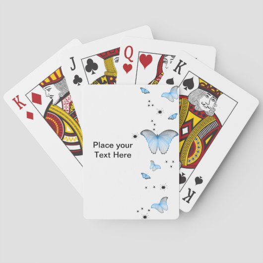 Jeu De Cartes Cartes de lecture conçues pour papillon (dos)