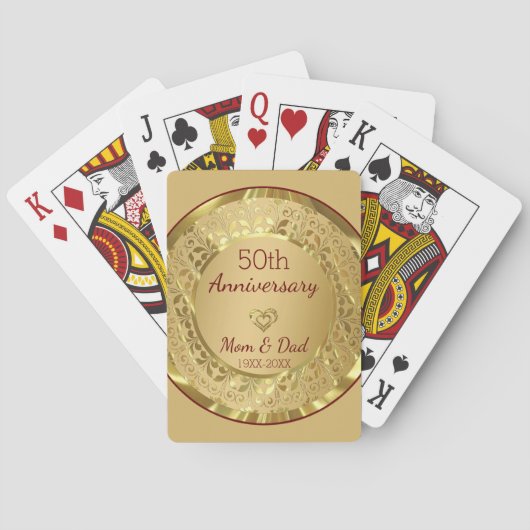 Jeu De Cartes Cartes de lecture Damas d'or (dos)