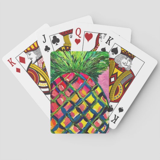 Jeu De Cartes Cartes de lecture d'ananas (dos)