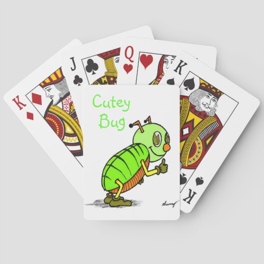 Jeu De Cartes Cartes de lecture de Bug Cutey (dos)