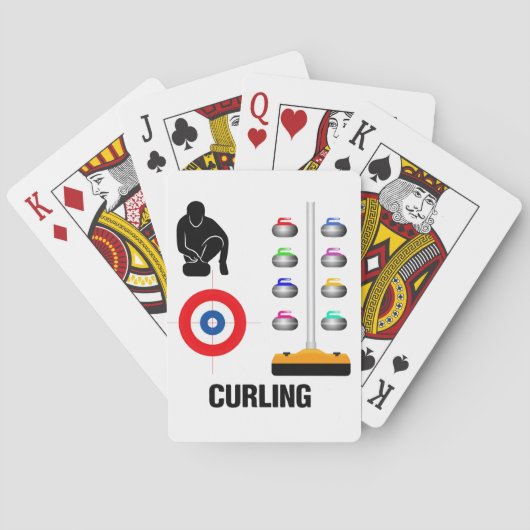 Jeu De Cartes Cartes de lecture de curling (dos)