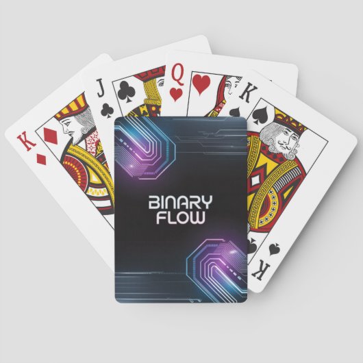 Jeu De Cartes Cartes de lecture de flux binaire 01 (dos)
