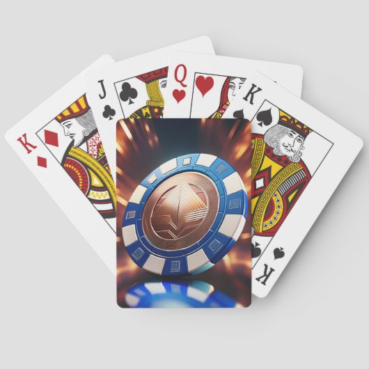 Jeu De Cartes Cartes de lecture de jetons de poker (dos)