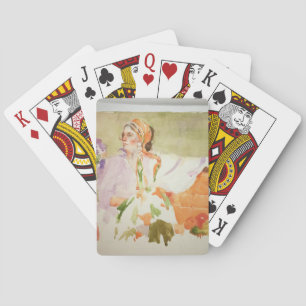 Jeu De Cartes Cartes de lecture de l'aquarelle tzigane