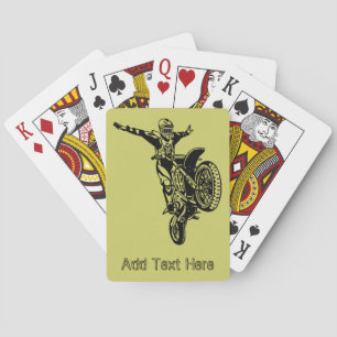 Jeu De Cartes Cartes de lecture de moto personnalisées