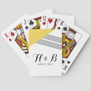 Jeu De Cartes Cartes de lecture géométrique jaune