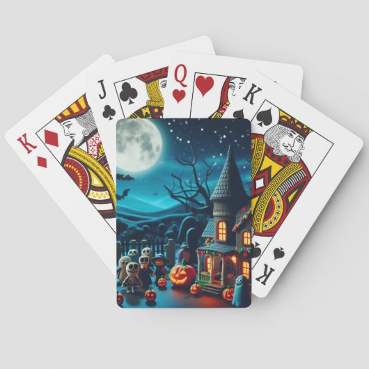 Jeu De Cartes Cartes de lecture Halloween mignonnes et Déplaisan (dos)