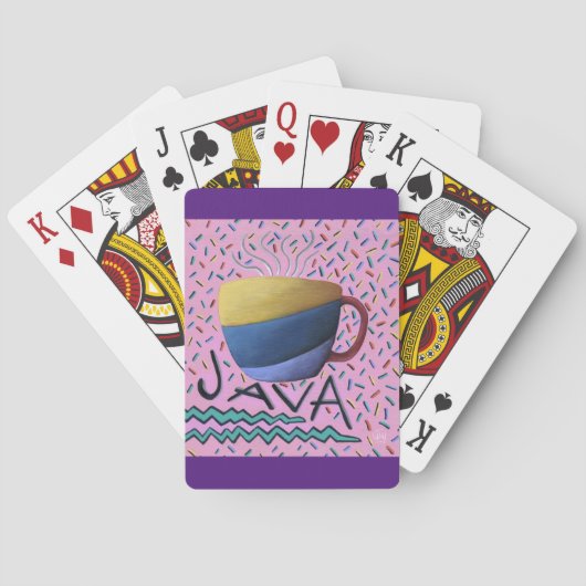 Jeu De Cartes Cartes de lecture Java Coffee (dos)