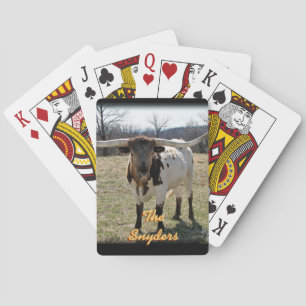 Jeu De Cartes Cartes de lecture Longhorn applaudies - personnali