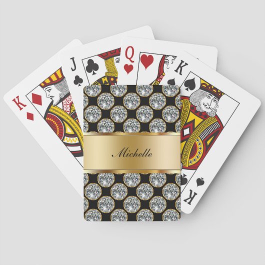 Jeu De Cartes Cartes de lecture monogramme classique (dos)