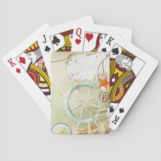 Jeu De Cartes Cartes de lecture Nautique Design 2 (dos)