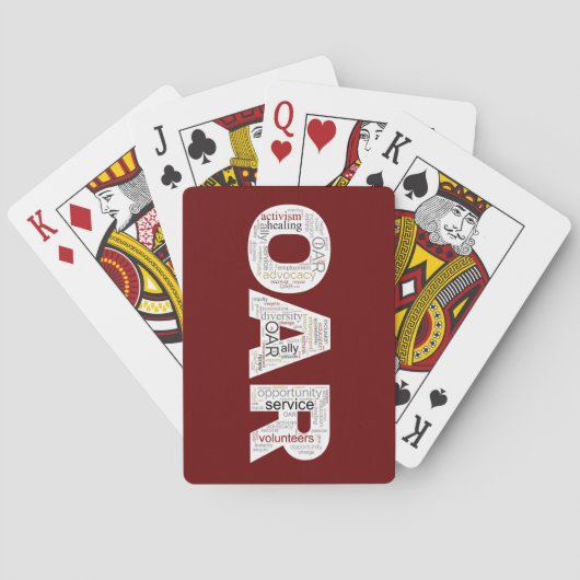 Jeu De Cartes Cartes de lecture OAR (dos)