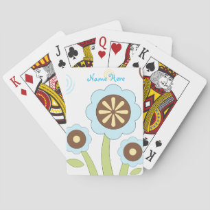 Jeu De Cartes Cartes de lecture personnalisées à fleurs mignonne