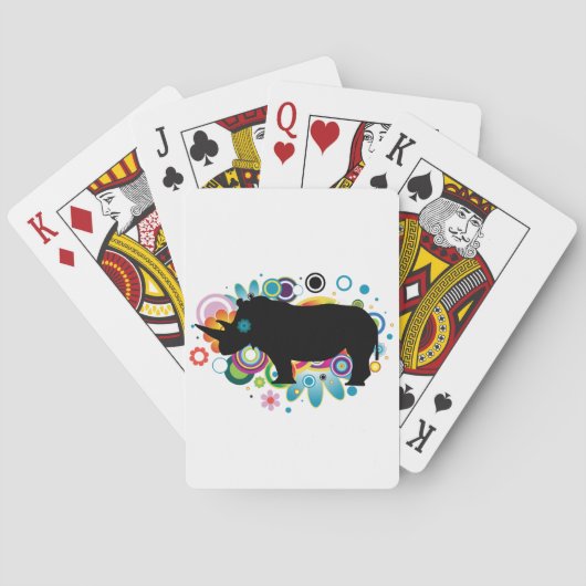 Jeu De Cartes Cartes de lecture Rhino Abstrait (dos)
