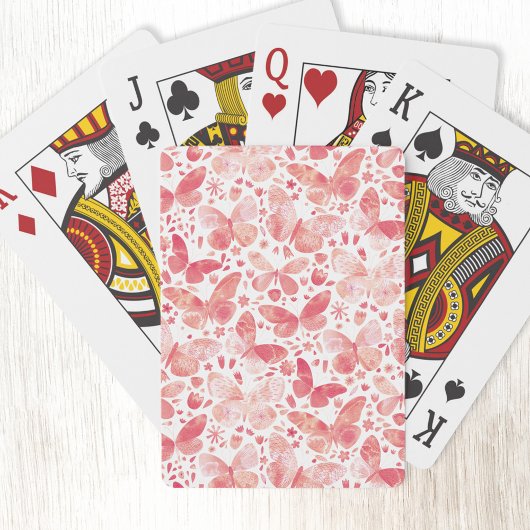 Jeu De Cartes Cartes de lecture rose papillon