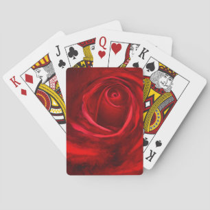 Jeu De Cartes Cartes de lecture Rose rouge, faces d'index standa