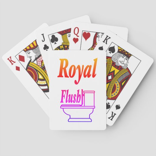 Jeu De Cartes Cartes de lecture Royal Flush (dos)