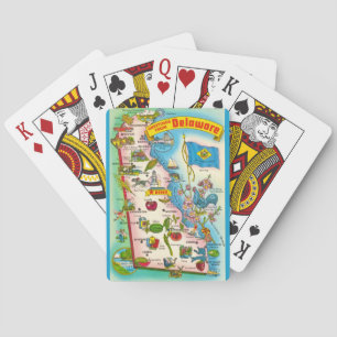 Jeu De Cartes Cartes de lecture vintage Delaware