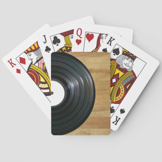 Jeu De Cartes Cartes de lecture Vinyl Record (dos)