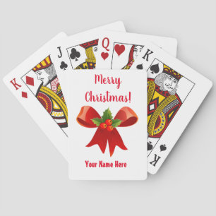 Jeu De Cartes Cartes de Noël à l'arc festif