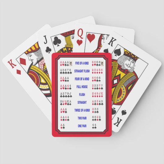 Jeu De Cartes Cartes de poker (dos)