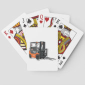 Jeu De Cartes Cartes de poker à design de chariot élévateur (dos)