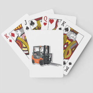 Jeu De Cartes Cartes de poker à design de chariot élévateur