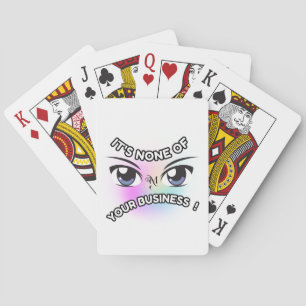 Jeu De Cartes Cartes de Poker : Aucun des vôtres (blanc)