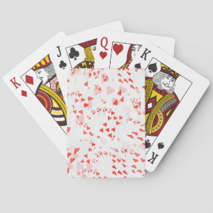 Jeu De Cartes Cartes de Poker Coeurs Motif de vidange droit,