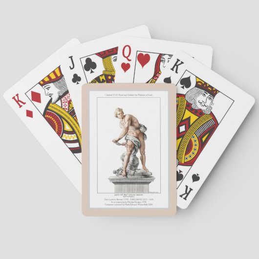 Jeu De Cartes Cartes de poker DAVID & GOLIATH (dos)