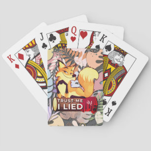 Jeu De Cartes Cartes de Poker : Faites-moi confiance I Lied (gri