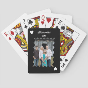 Jeu De Cartes Cartes de poker personnalisées avec photo de famil