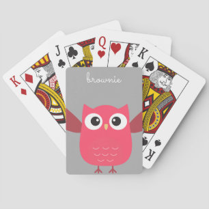 Jeu De Cartes Cartes de poker personnalisées Blue & Grey Cartoon