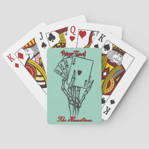 Jeu De Cartes Cartes de Poker Personnalisées Squelette Main