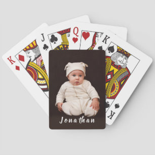 Jeu De Cartes Cartes de poker photo pour bébé personnalisées