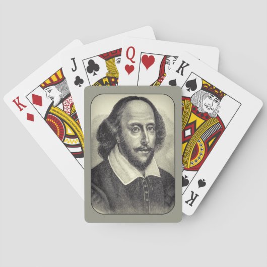 Jeu De Cartes Cartes de portrait William Shakespeare (dos)