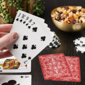 Jeu De Cartes Cartes de Pot de Thé Rouge (In Situ)
