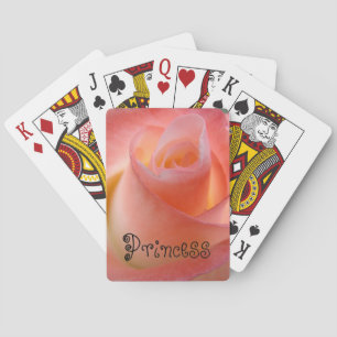 Jeu De Cartes Cartes de princesse fleurs rose rose cadeaux