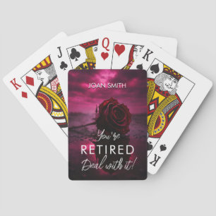 Jeu De Cartes Cartes de retraite amusantes   Personnalisation su