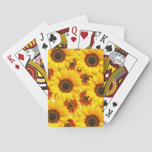 Jeu De Cartes Cartes de tournesol (dos)