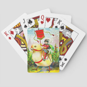 Jeu De Cartes Cartes de vœux de Pâques fantaisistes : Cavalier s