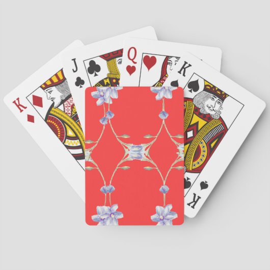 Jeu De Cartes Cartes d'élégance rouge (dos)